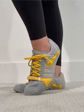 Puma Sporty Gray and Yellow Shoes